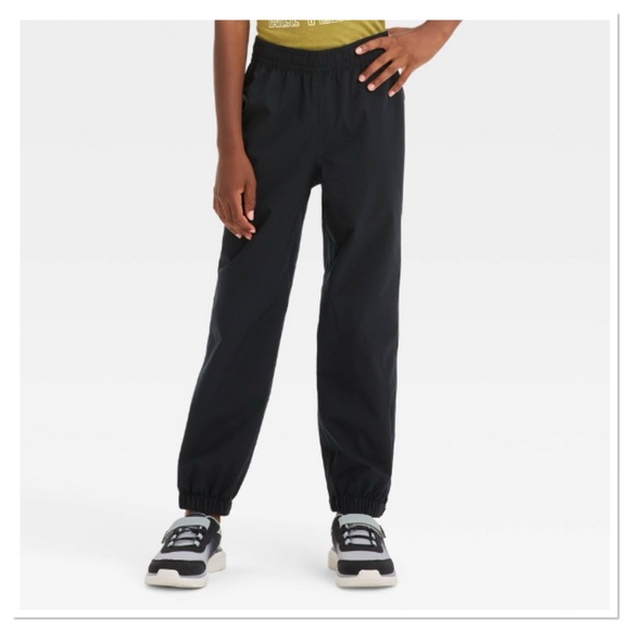 All In Motion Kids Solid Pull On Waterproof Rain Pants - Picture 1 of 4